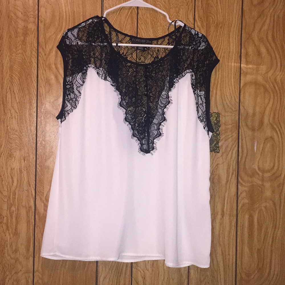 Forever 21 Black laced top